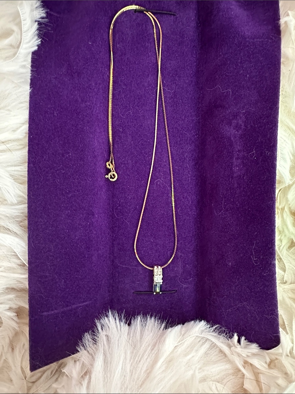 Blue Sapphire & Diamonds